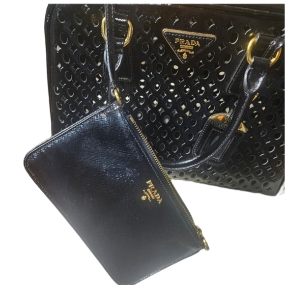 Vintage Laser Cut Prada Handbag - Picture 10 of 16